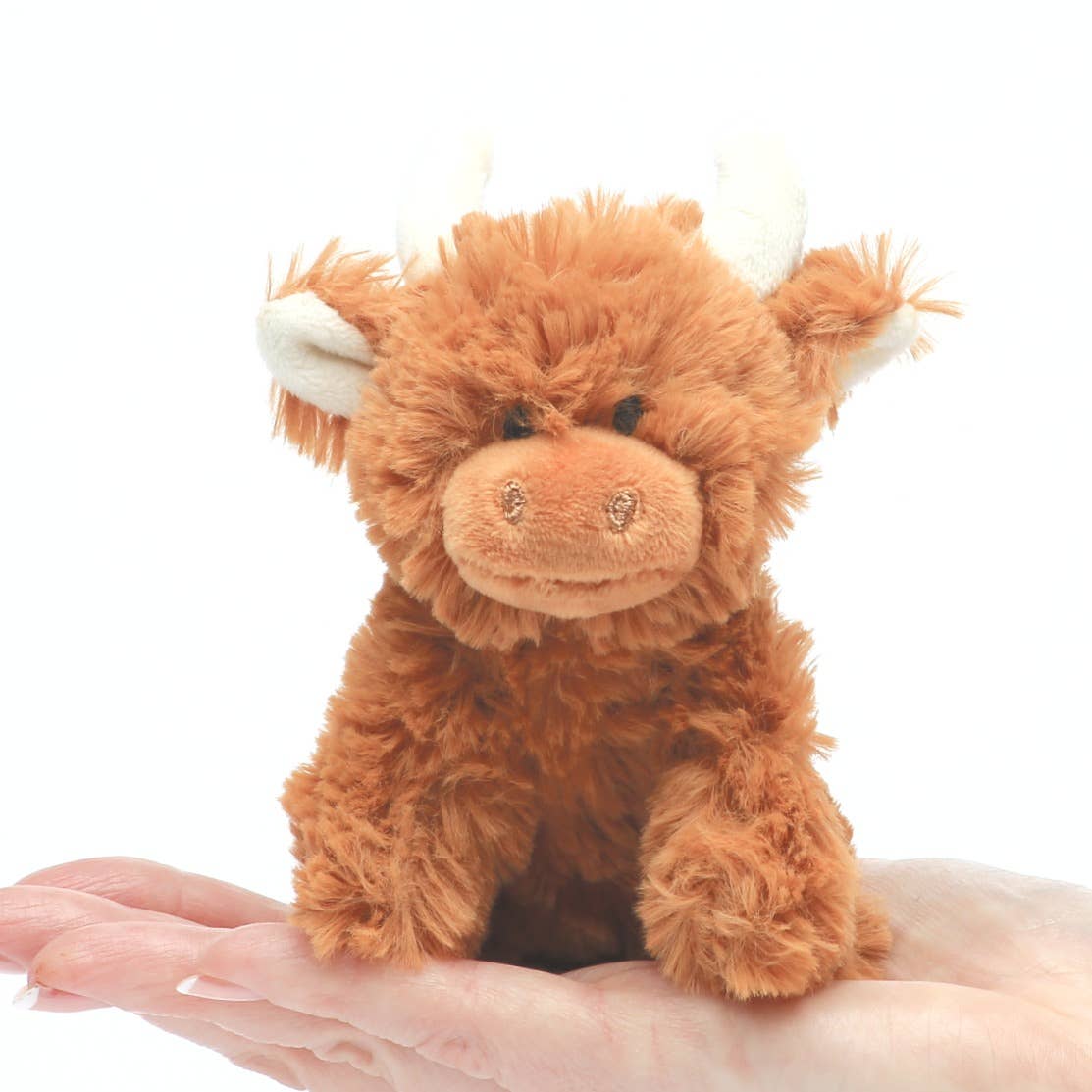 Jomanda Soft Toys & Accessories - Brown Highland Cow Plush Baby Soft Mini Toy - 11cm