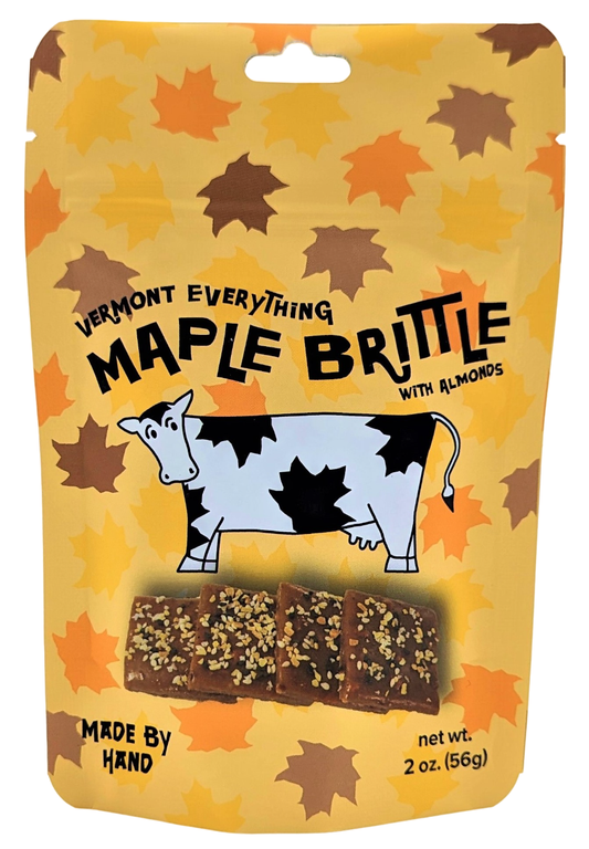 Sweet on Vermont Artisan Confections - Everything Maple Brittle With Almonds - Pouch