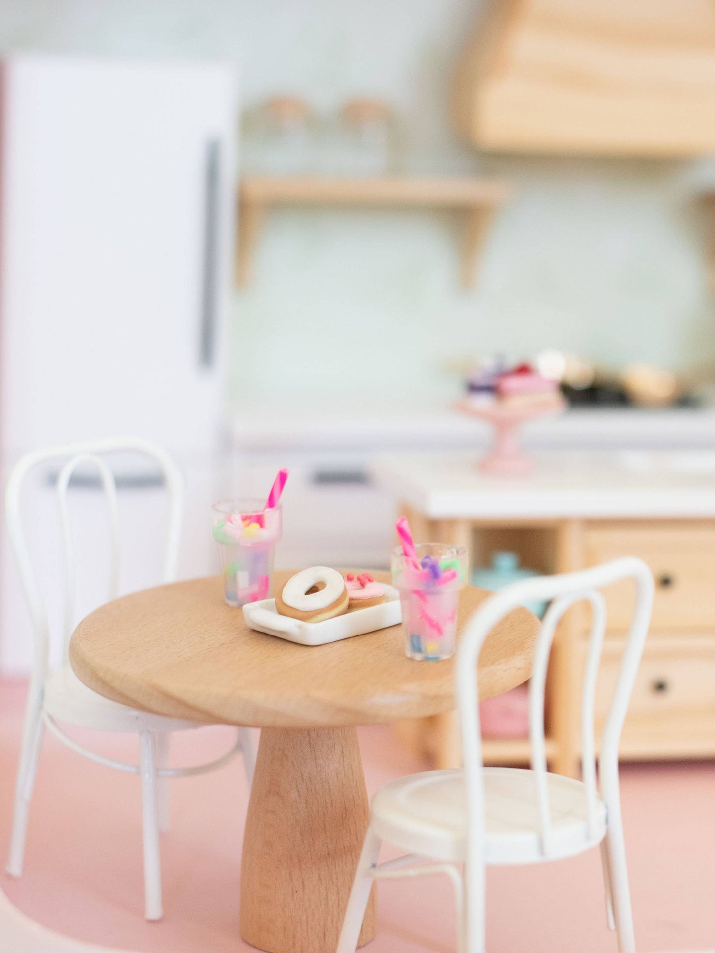 Macy Mae Dollhouse Designs - Dollhouse Miniature Pink Smoothie | Set of 2