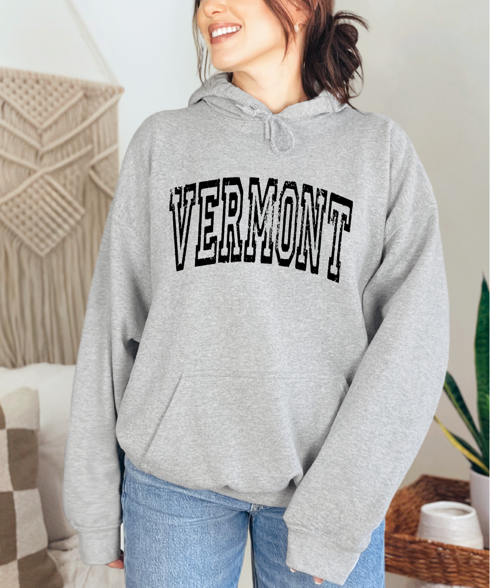 Basic And Peachy - Vermont State Hoodie