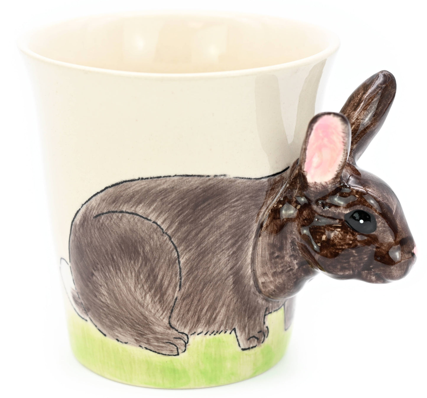 Art Floral Trading LLC - MUG227 Rabbit (dark brown) mug 10 oz