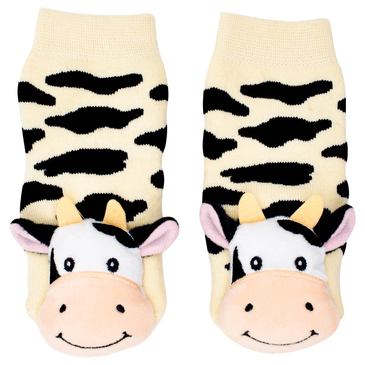 Liventi - Bella The Cow Boogie Toes - Baby Rattle Socks