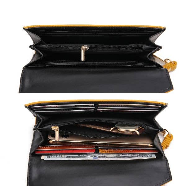 MKF Collection - Christine Vegan Leather Women Satchel Bag & wallet by Mia K