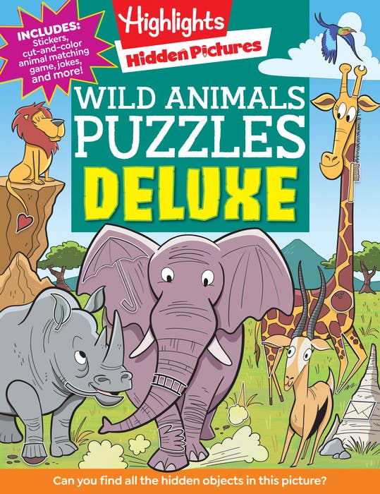 Penguin Random House LLC - Wild Animals Puzzles Deluxe