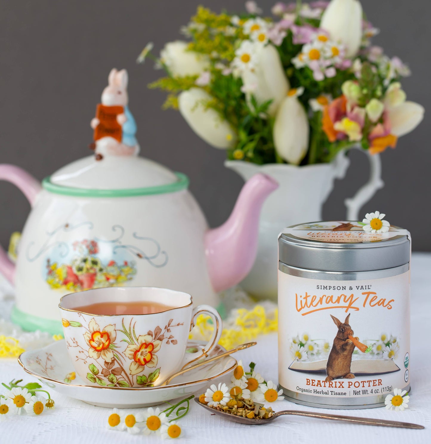 Simpson & Vail - Beatrix Potter’s Organic Herbal Tisane, 4 Ounce Tin