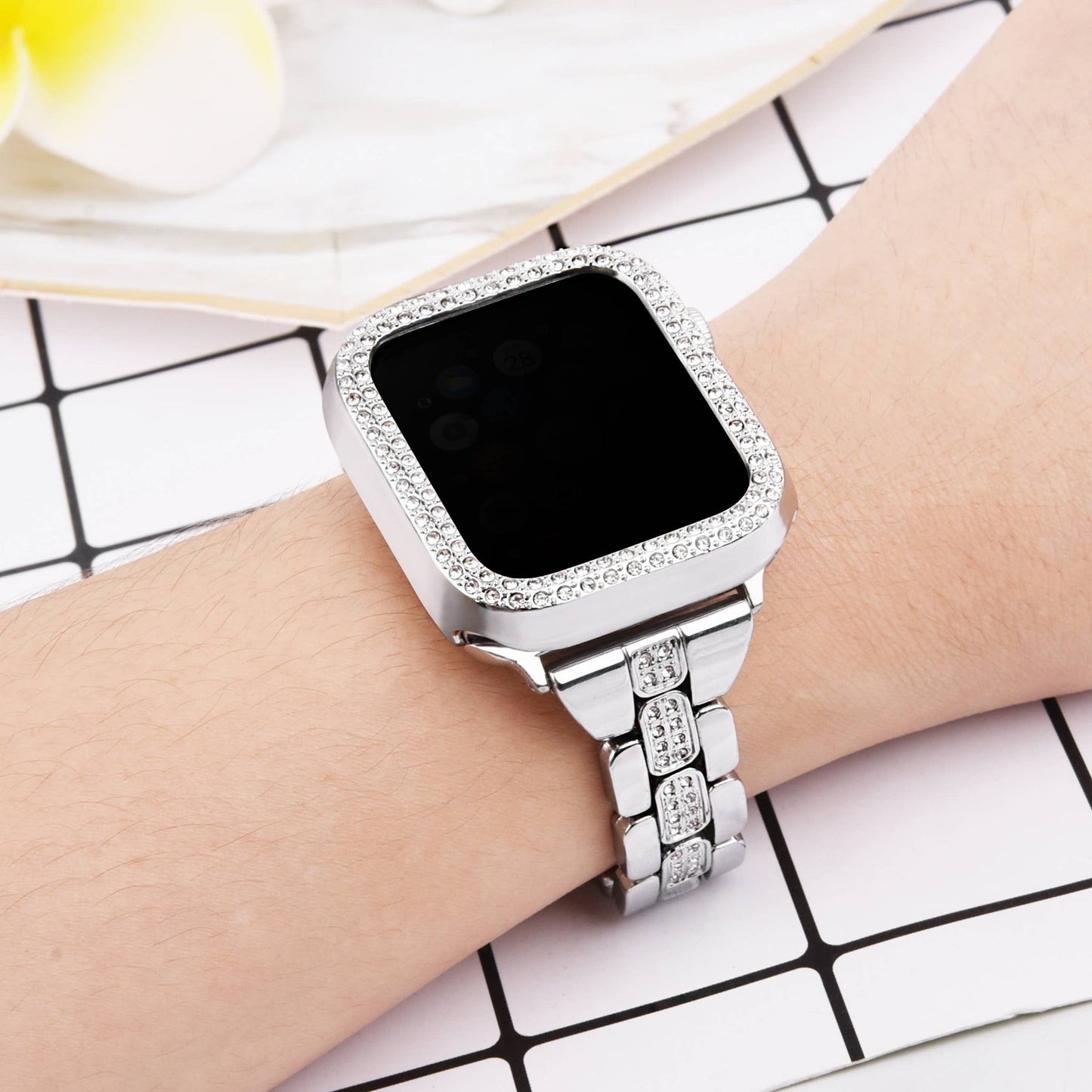 ShopTrendsNow - Rhinestone Crystal Bling Apple Watch Case Frame