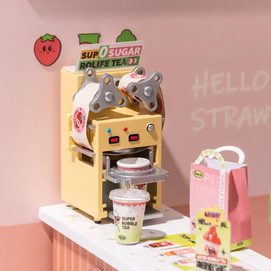 Hands Craft - DIY Miniature House Kit: Double Joy Bubble Tea