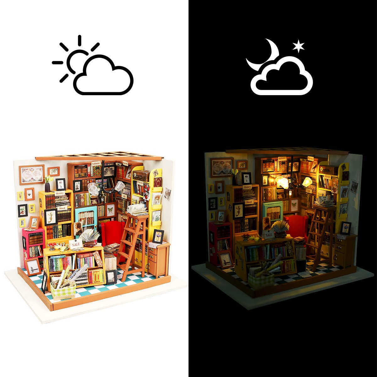 Hands Craft - DIY Miniature House Kit: Sam's Study