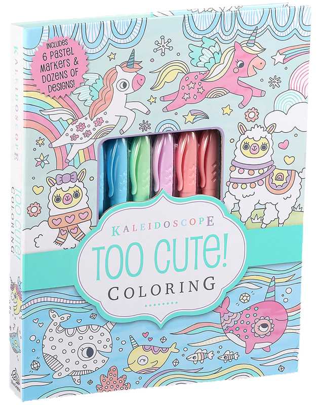 Simon & Schuster - Kaleidoscope: Too Cute! Coloring by