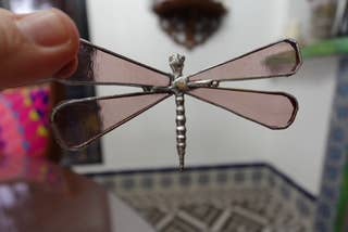 Stained glass stars and Talavera - Handmade Stained Glass Dragonfly – Giftable in Any Color