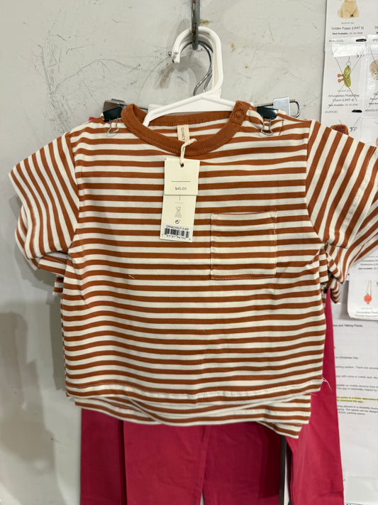 Terracotta Stripe Set