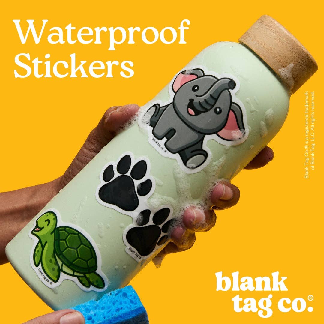 Blank Tag Co. Stickers - Waterproof Stickers - Peanuts® Train Conductor Snoopy Waterproof Sticker