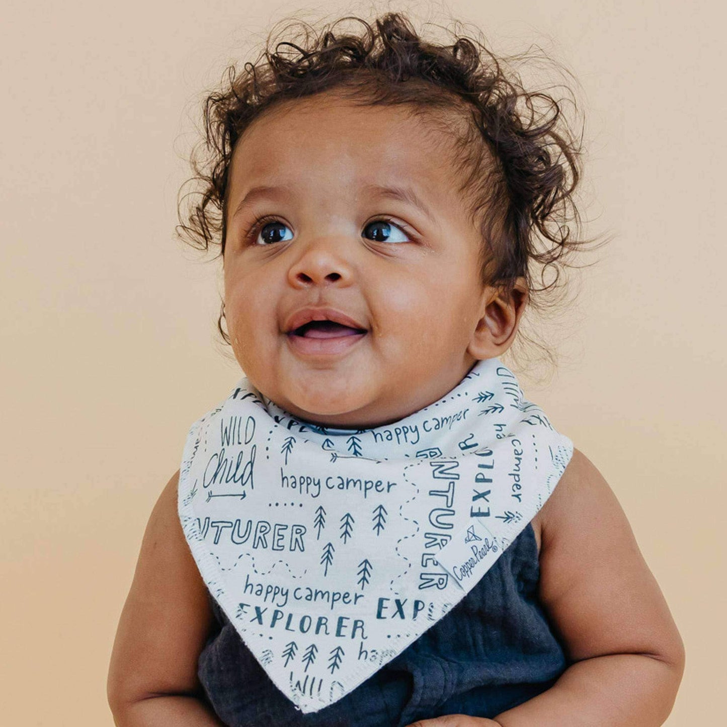 Copper Pearl - 4 Pack Baby Bandana Bibs - Bridger