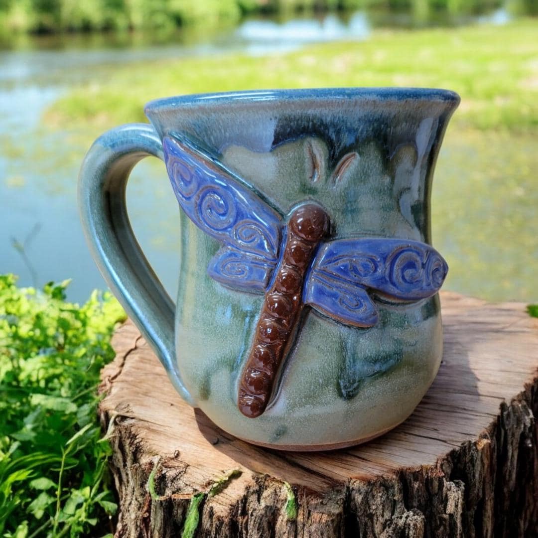 MudWorks Pottery - Dragonfly Mug