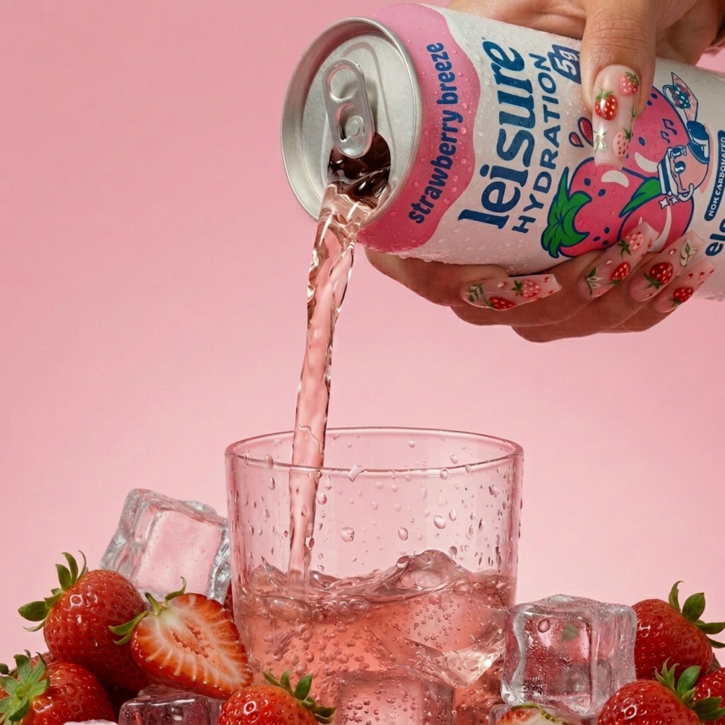 Leisure Hydration - Leisure Hydration Electrolyte Strawberry Breeze (16 x 12oz)