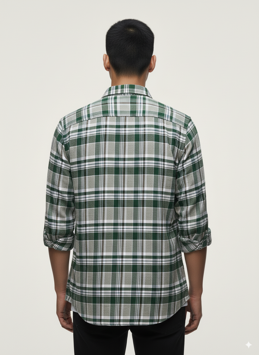 Hawk's Bay - Flannel Long Sleeve Buffalo Plaid Shirt