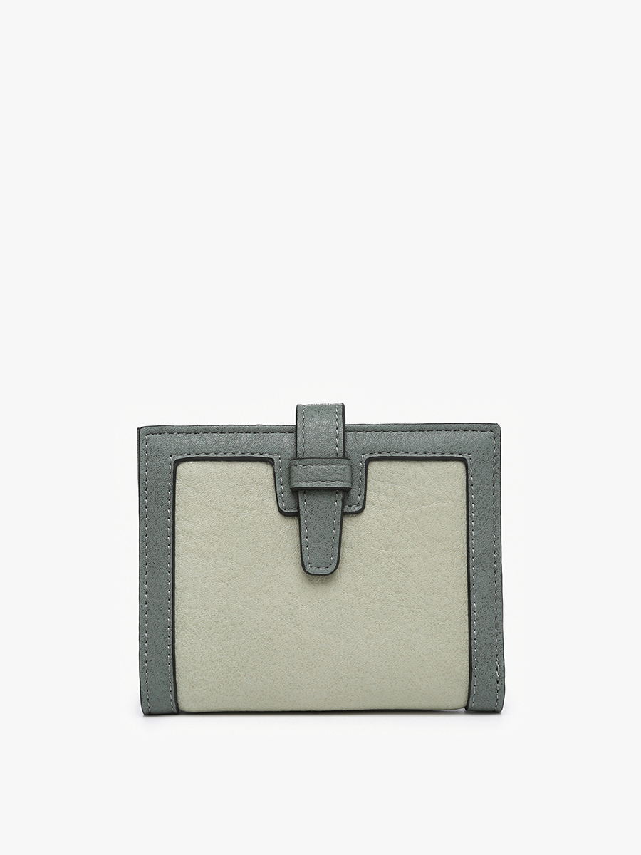 Jen & Co. - *SALE* WL2066 Bessie Canvas Wallet w/ Slip Closure