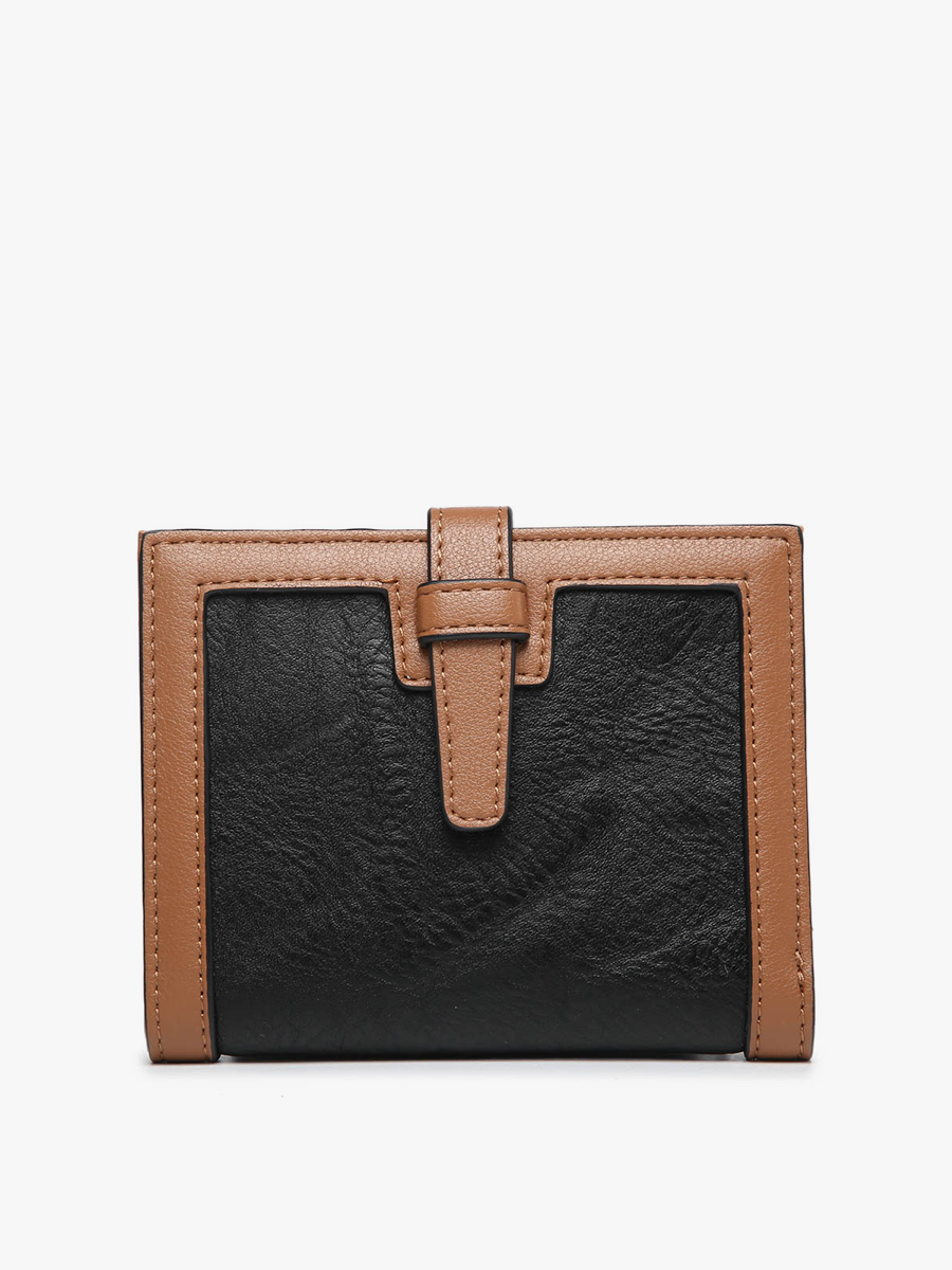 Jen & Co. - *SALE* WL2066 Bessie Canvas Wallet w/ Slip Closure