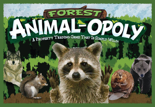Outset Games and Cobble Hill Puzzles - Forest Animal Opoly Board Game, by Late for the Sky
