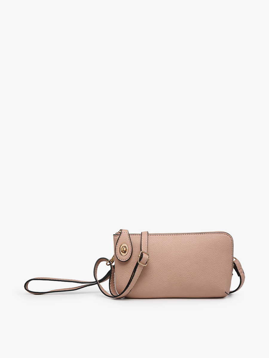Jen & Co. - M1818 Kendall Crossbody/Wristlet w/ Twist Lock Closure