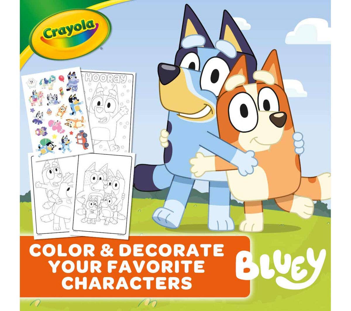 Really Big Coloring Books | ColoringBook.com - Bluey Crayola 96 Page Coloring Book with Sticker Sheet