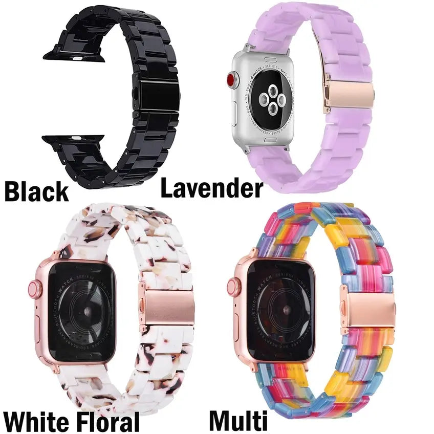 ShopTrendsNow - Resin Bracelet Light Weight Bands for Apple Watch