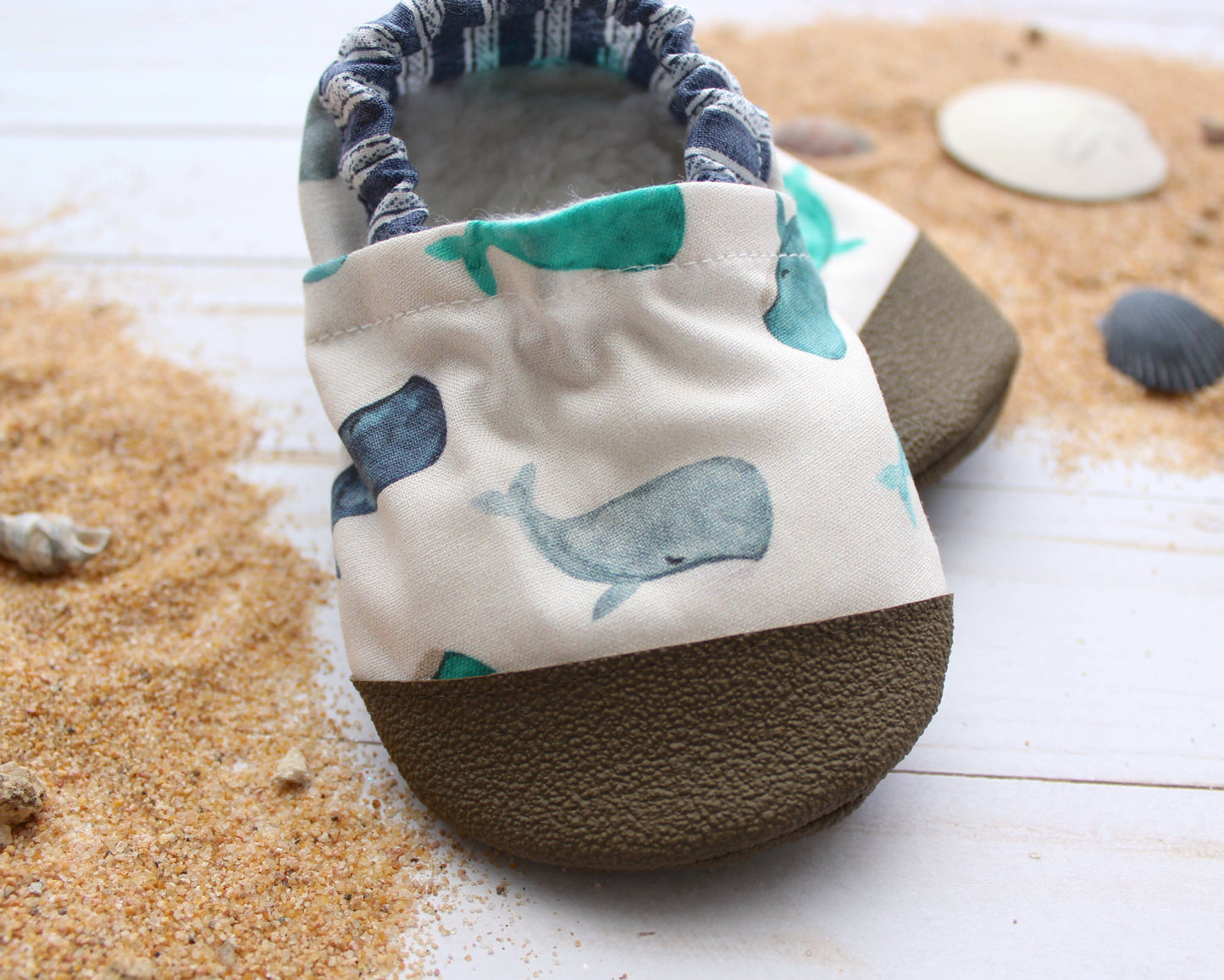 Scooter Booties - Whale Baby Shoes