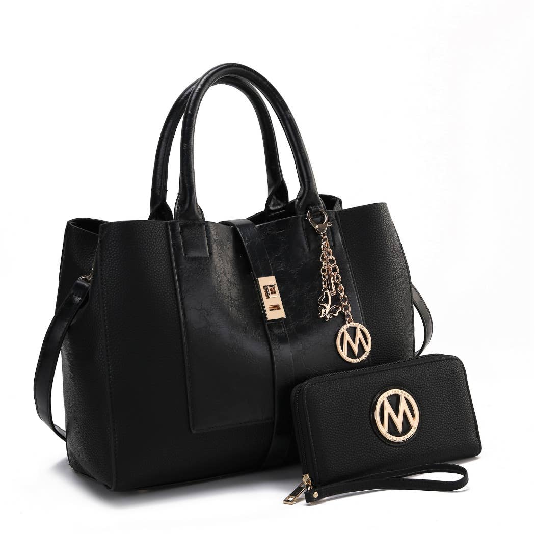 MKF Collection - MKF Yola Women's Satchel Bag with Wallet Set.