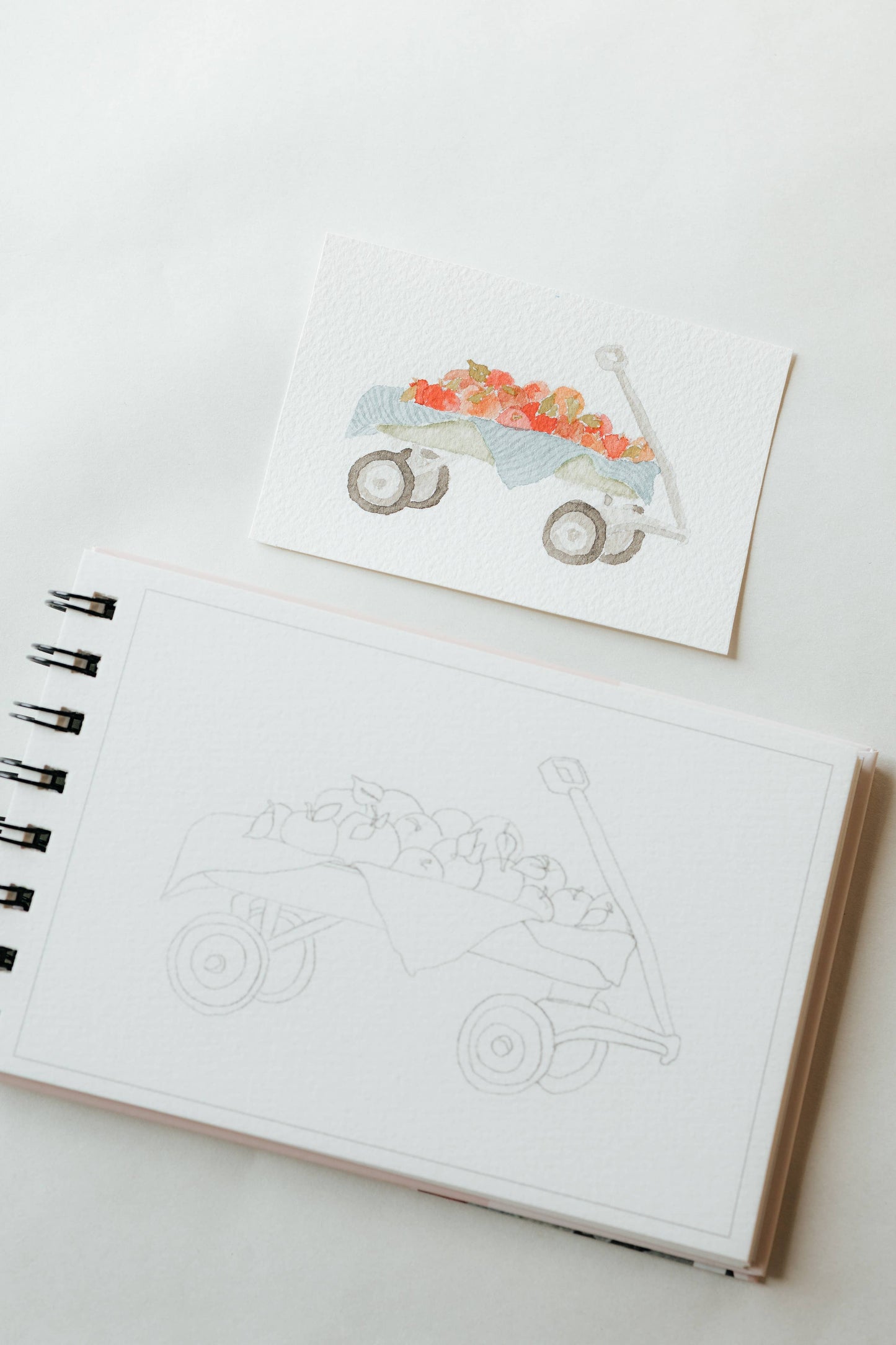bailey rae studio - A little bit of autumn - mini watercoloring book