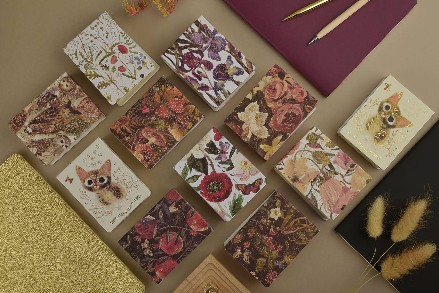 BV by Bruno Visconti - A7 Tear-Away Notepad - Forest Mushrooms 