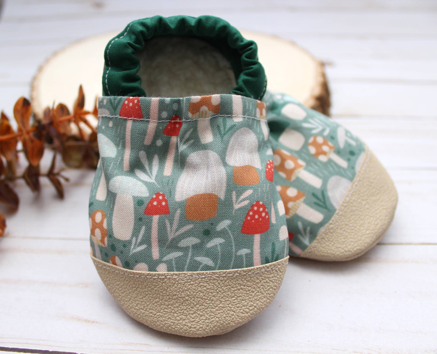 Scooter Booties - Mushrooms Baby Shoes