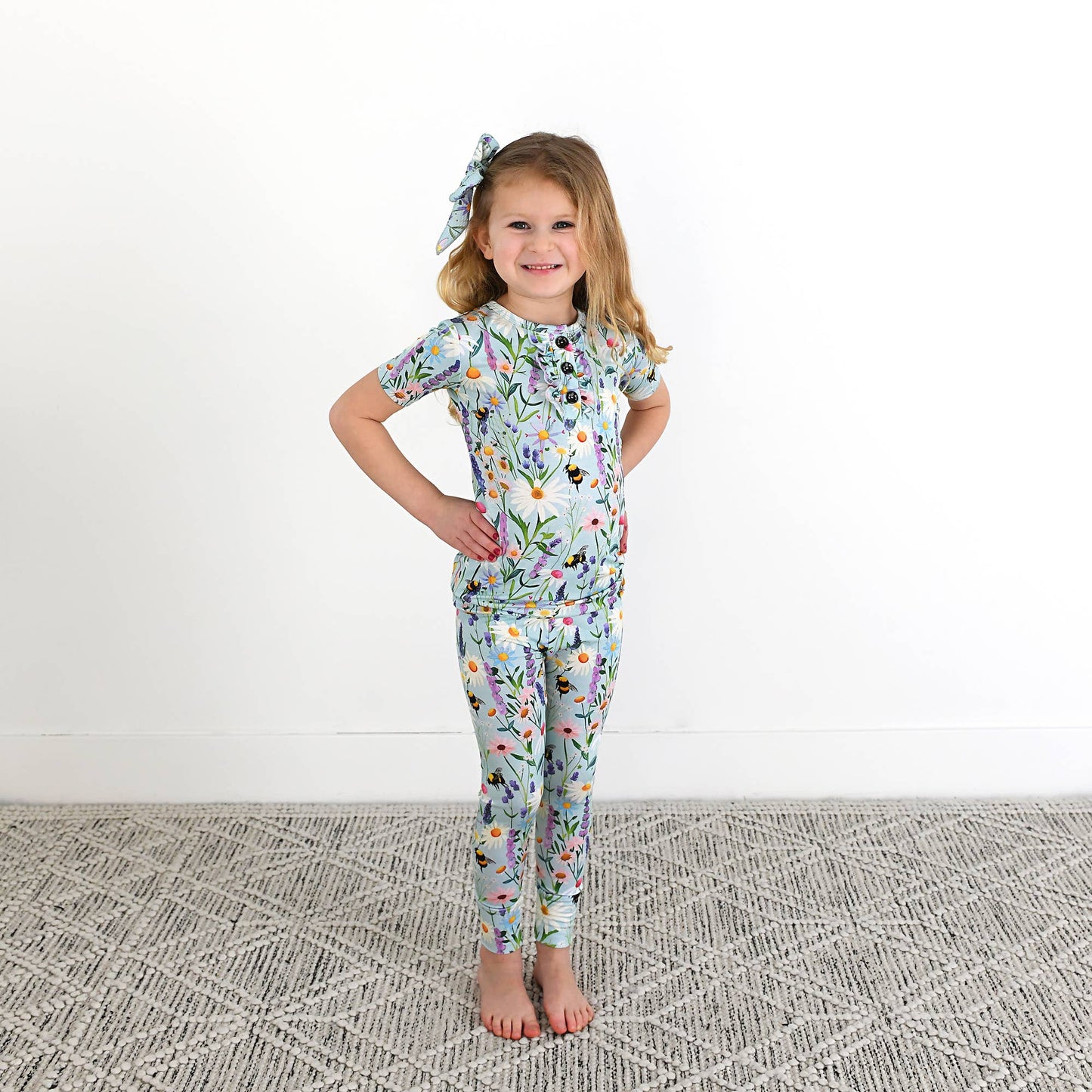 Gigi and Max - Bumble Ruffle Two Piece Bamboo Kids Lounge Set