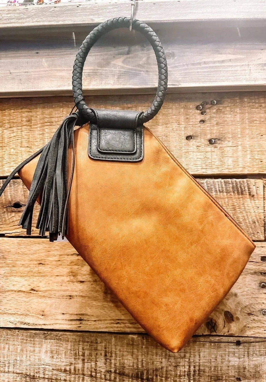 MiMi Wholesale - BP204 Fashion Cuff Handle Tassel Wristlet Clutch
