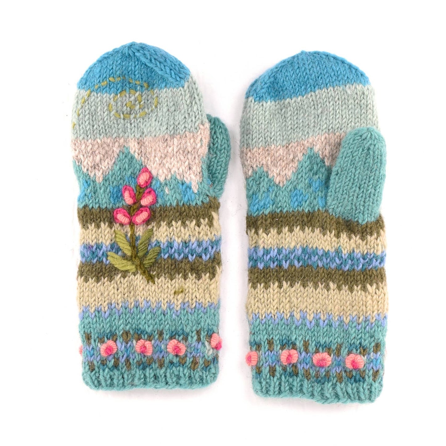 Lost Horizons Knitwear - Chloe - women's wool knit mittens