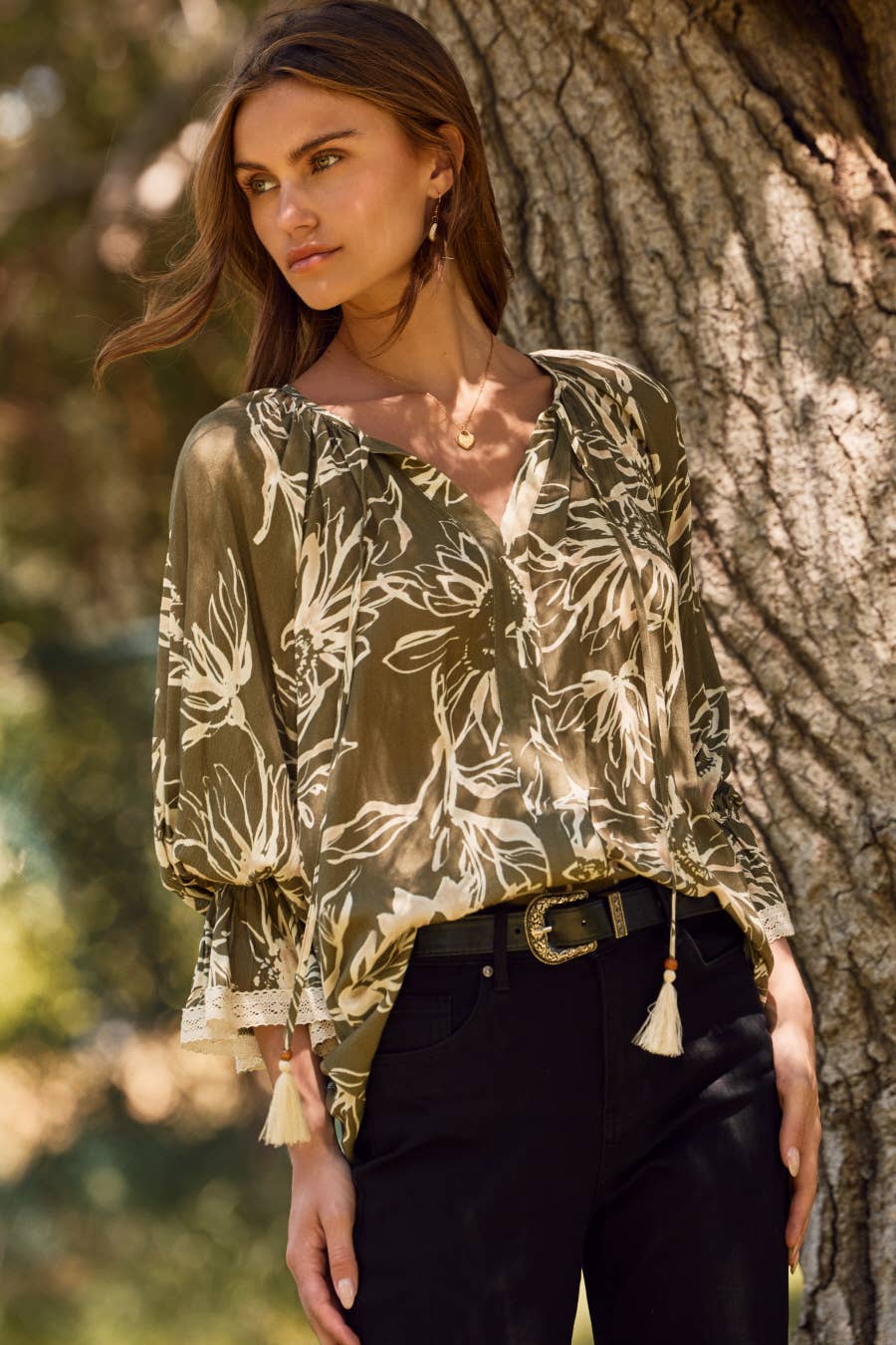Oddi - Floral Printed Blouse