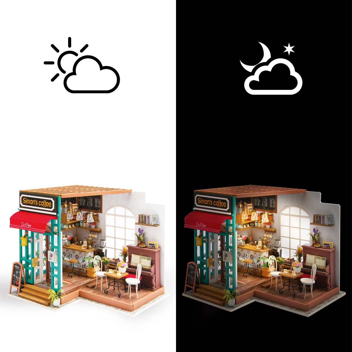 Hands Craft - DIY Miniature House Kit: Simon's Coffee