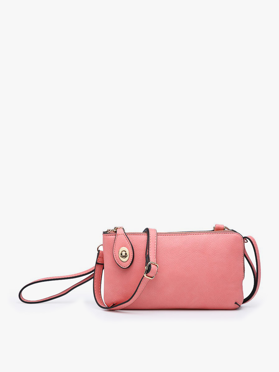 Jen & Co. - M1818 Kendall Crossbody/Wristlet w/ Twist Lock Closure