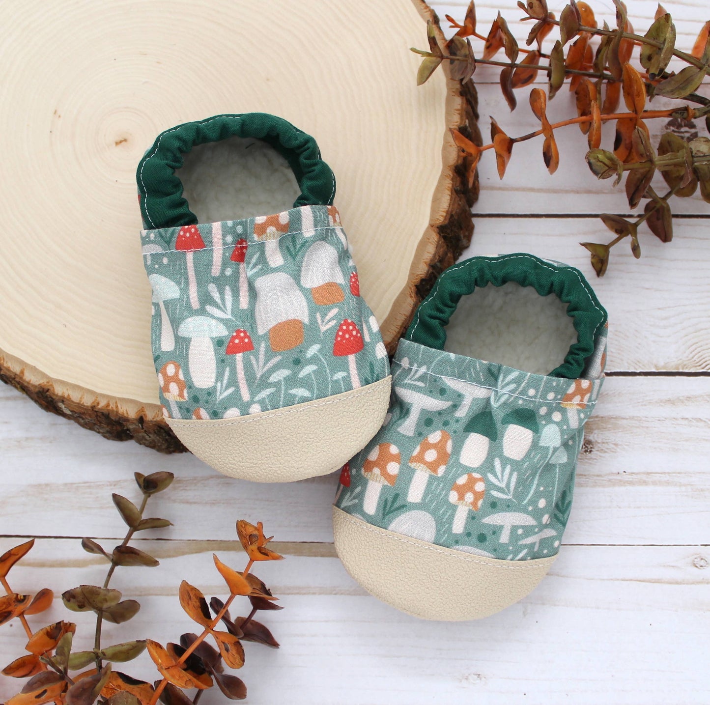 Scooter Booties - Mushrooms Baby Shoes