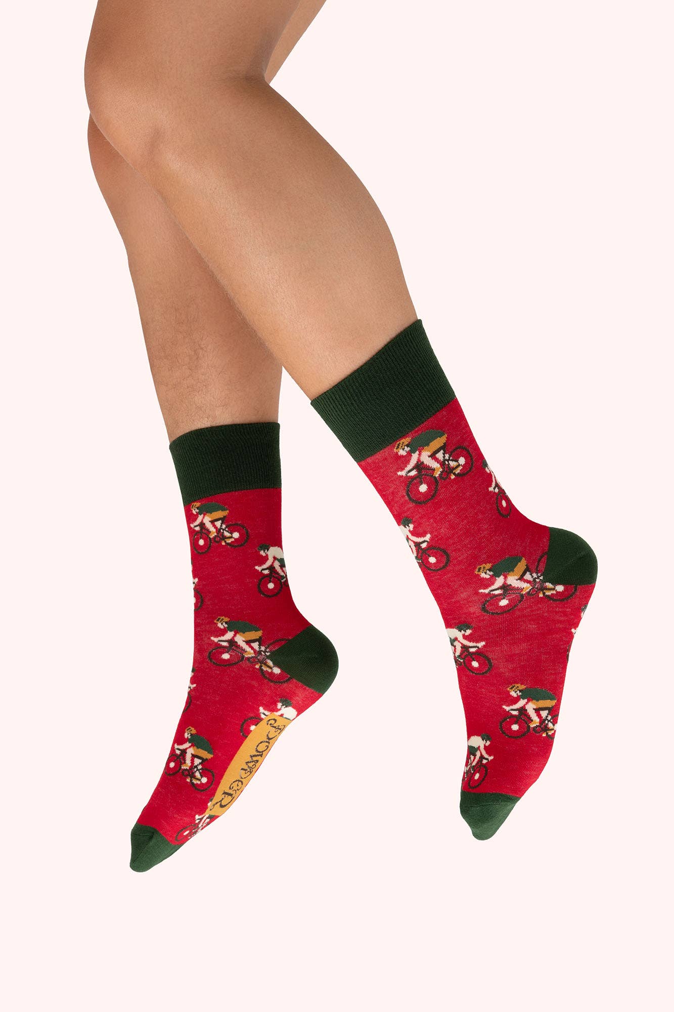 Powder Design inc - US - Men's Socks  - Racing Bikes, Tomato