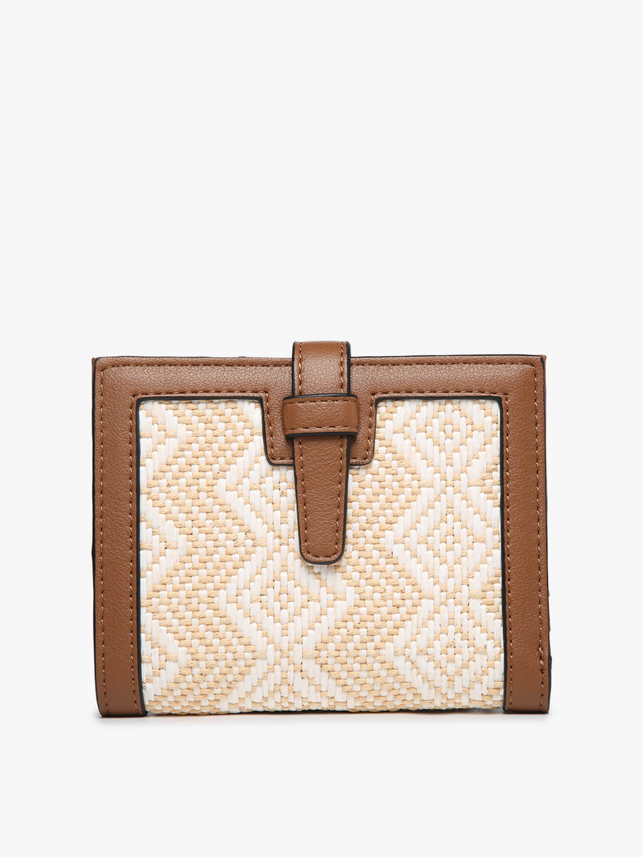 Jen & Co. - *SALE* WL2066 Bessie Canvas Wallet w/ Slip Closure