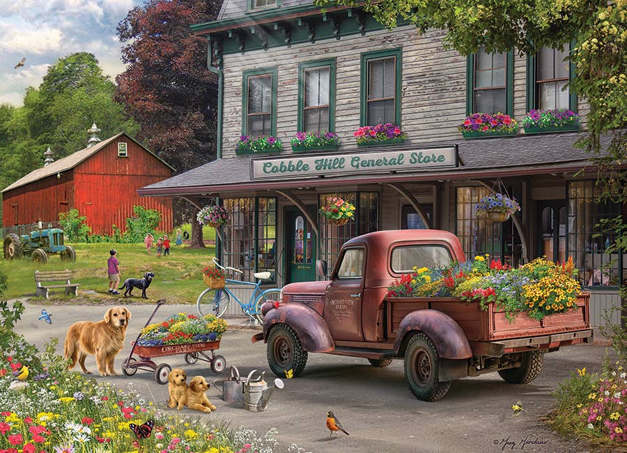 Outset Games and Cobble Hill Puzzles - Country Store 1000-Piece Puzzle