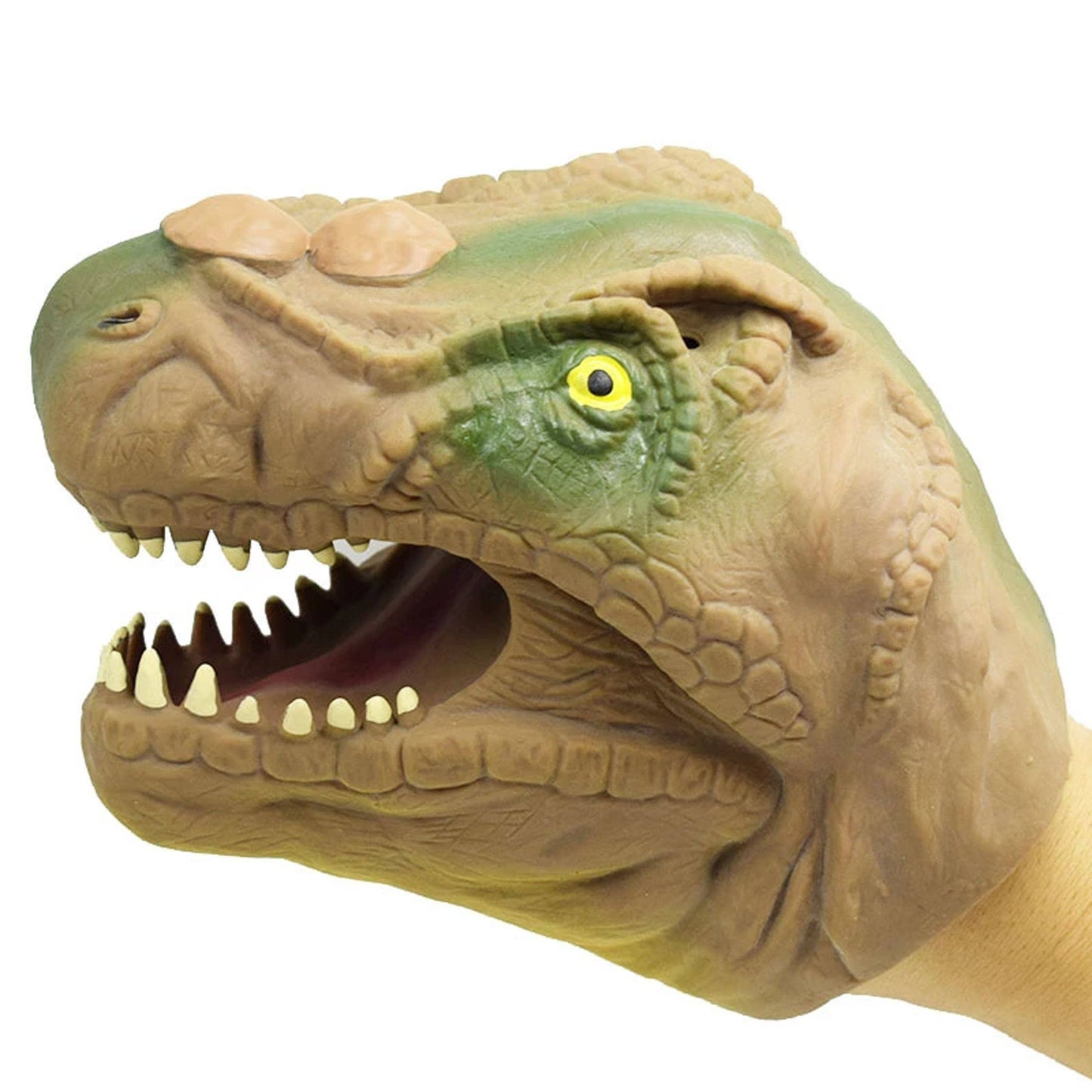 JSBlueRidge Toys - Dinosaur Head Hand Puppet Kids Toy- Assorted in Bulk