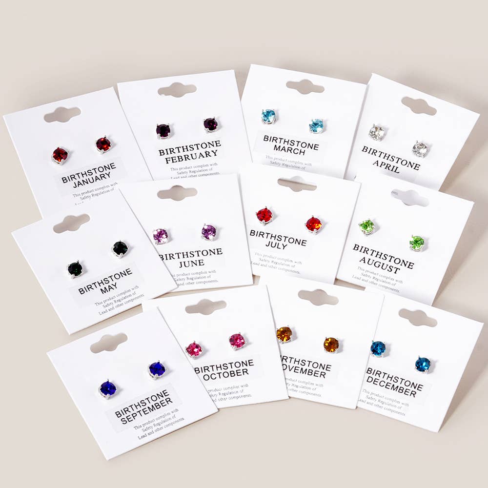 Sensibling Corp. - Birthstone Stud Earrings