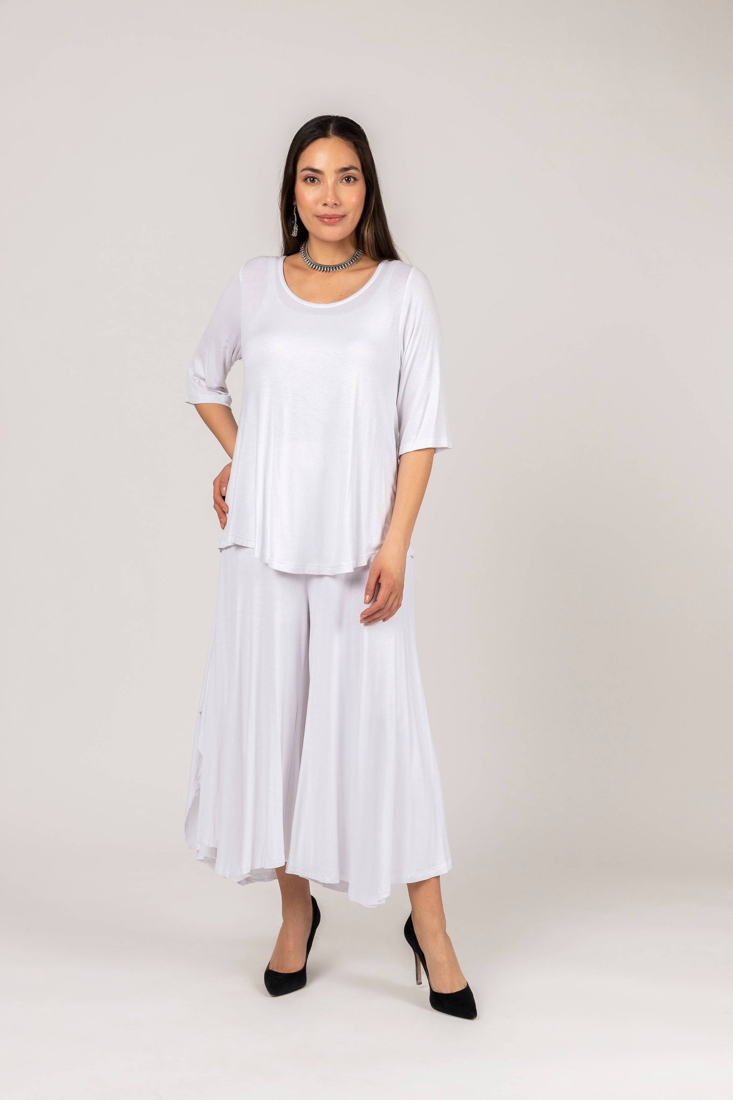 Windhorse Trading Inc - Wide-leg silhouette and Side-Slit.  NP61