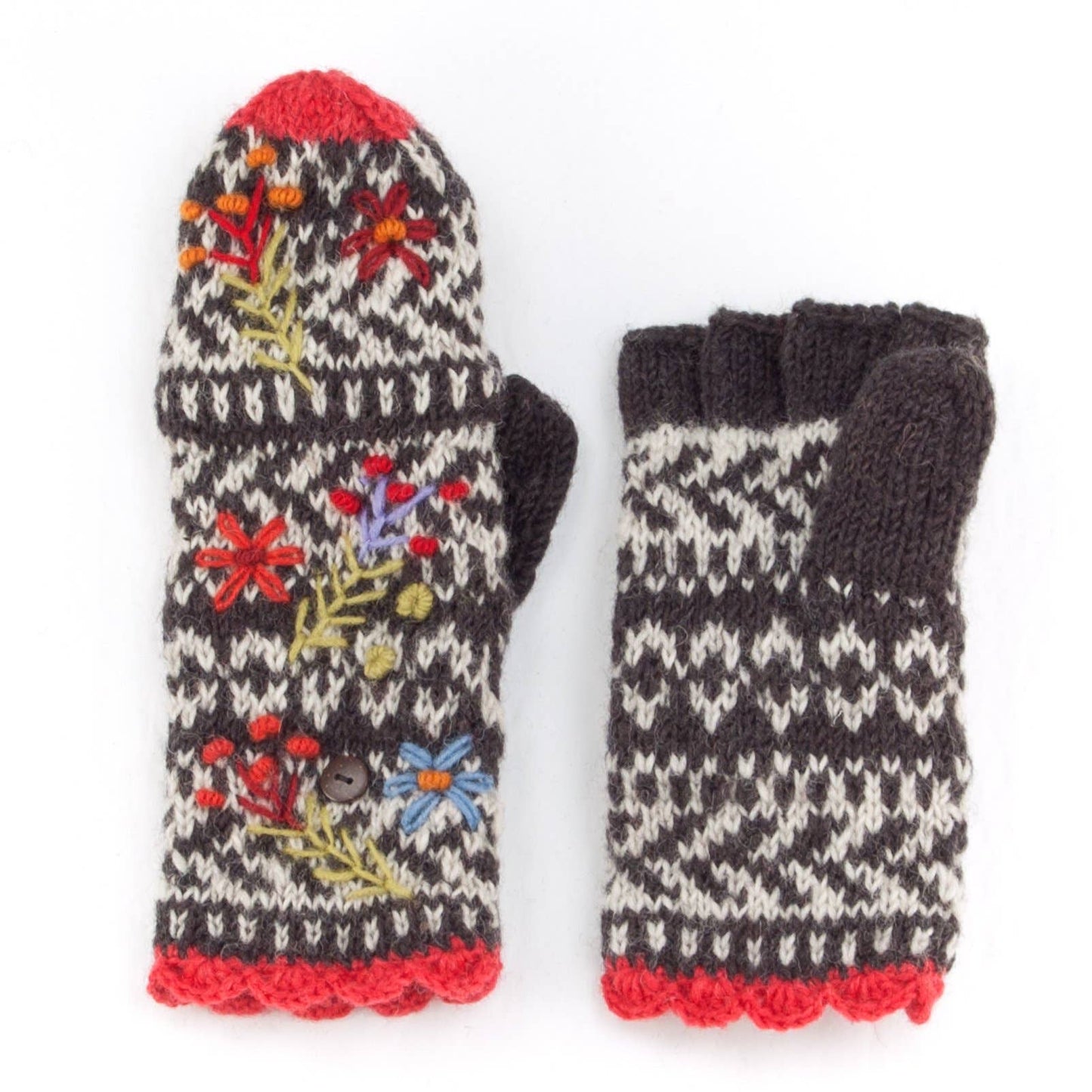 Lost Horizons Knitwear - Sadie - women's wool knit finger mittens