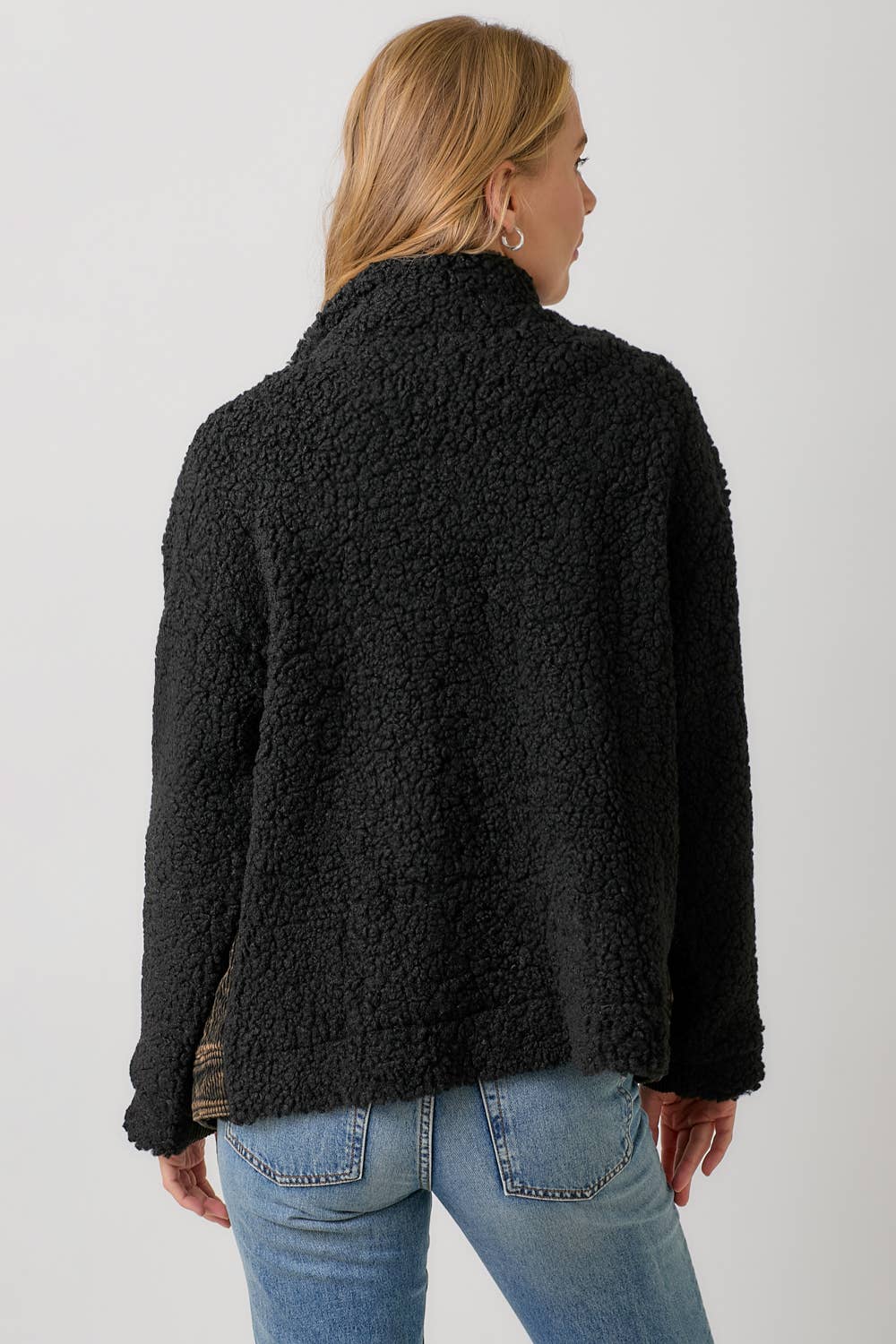 Mystree - 60817 Corduroy Mixed Sherpa Jacket