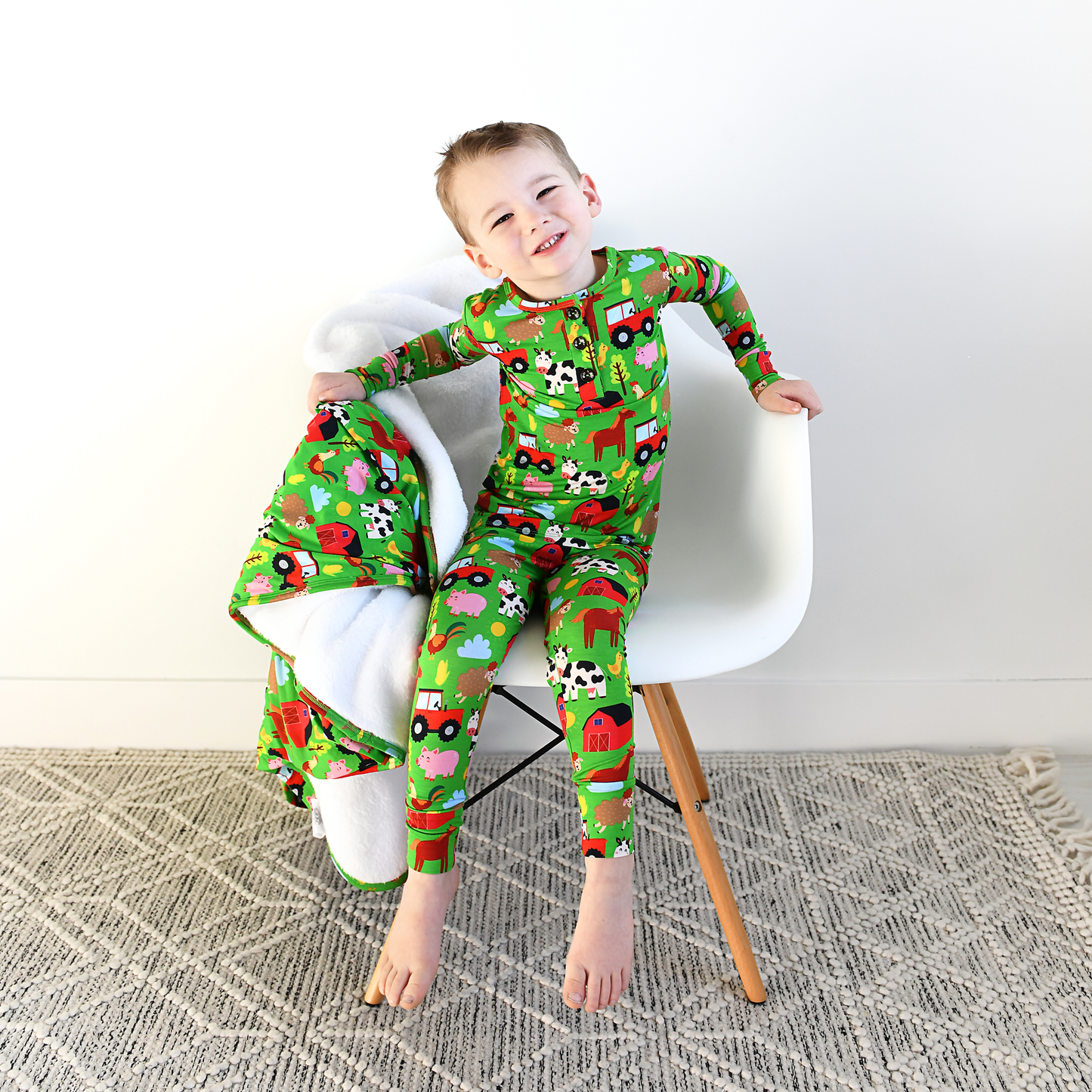 Gigi and Max - Tanner Two Piece Bamboo Pajama Kids Clothing Sleepie Toddler