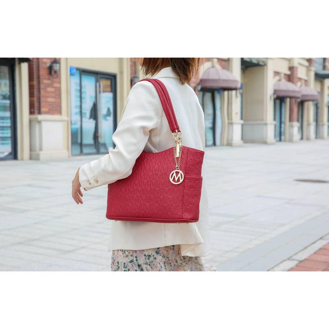 MKF Collection - MKF Malika M Signature Vegan Leather Satchel Bag by Mia K