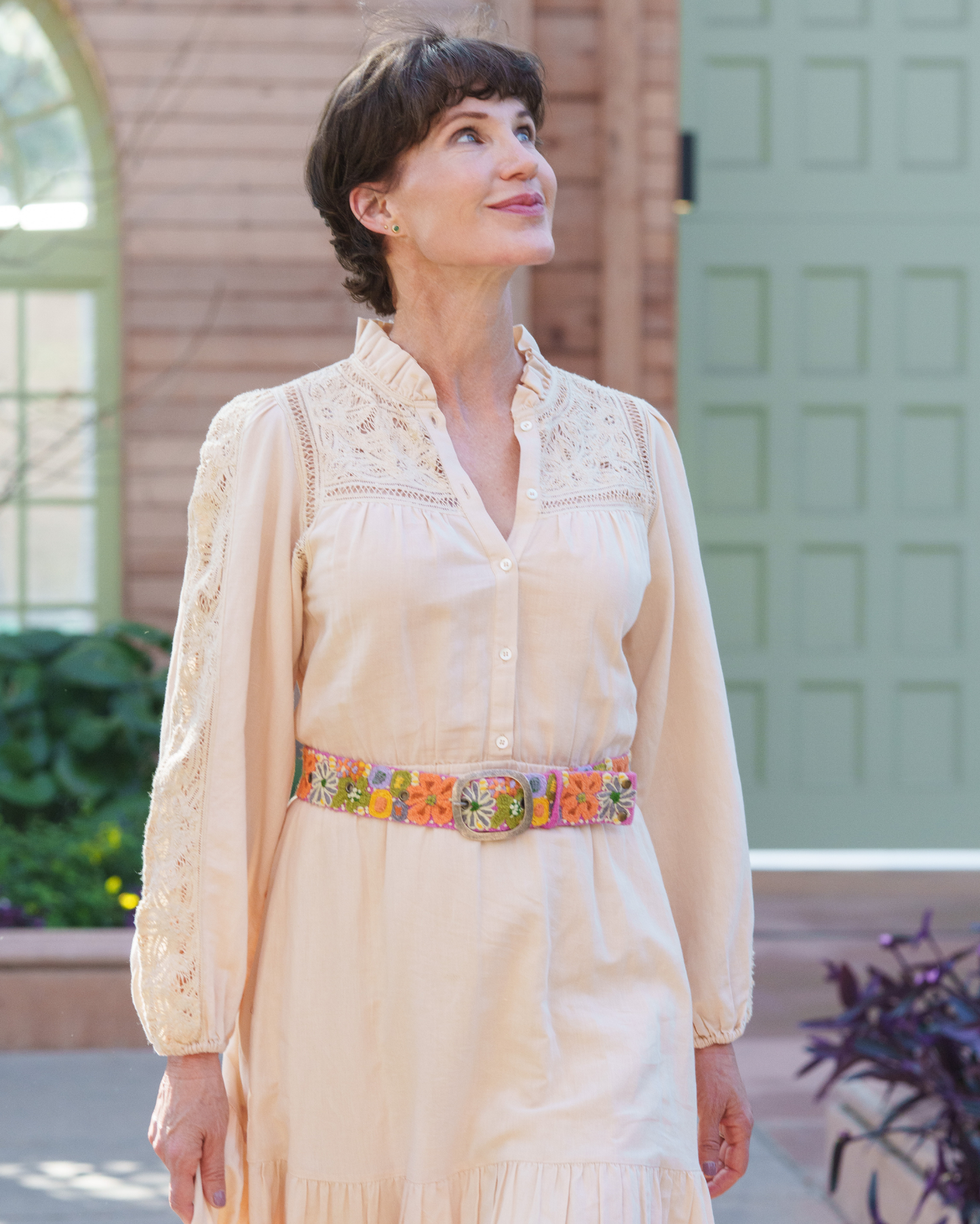 Jenny Krauss - Wildflowers Embroidered Wool Belt