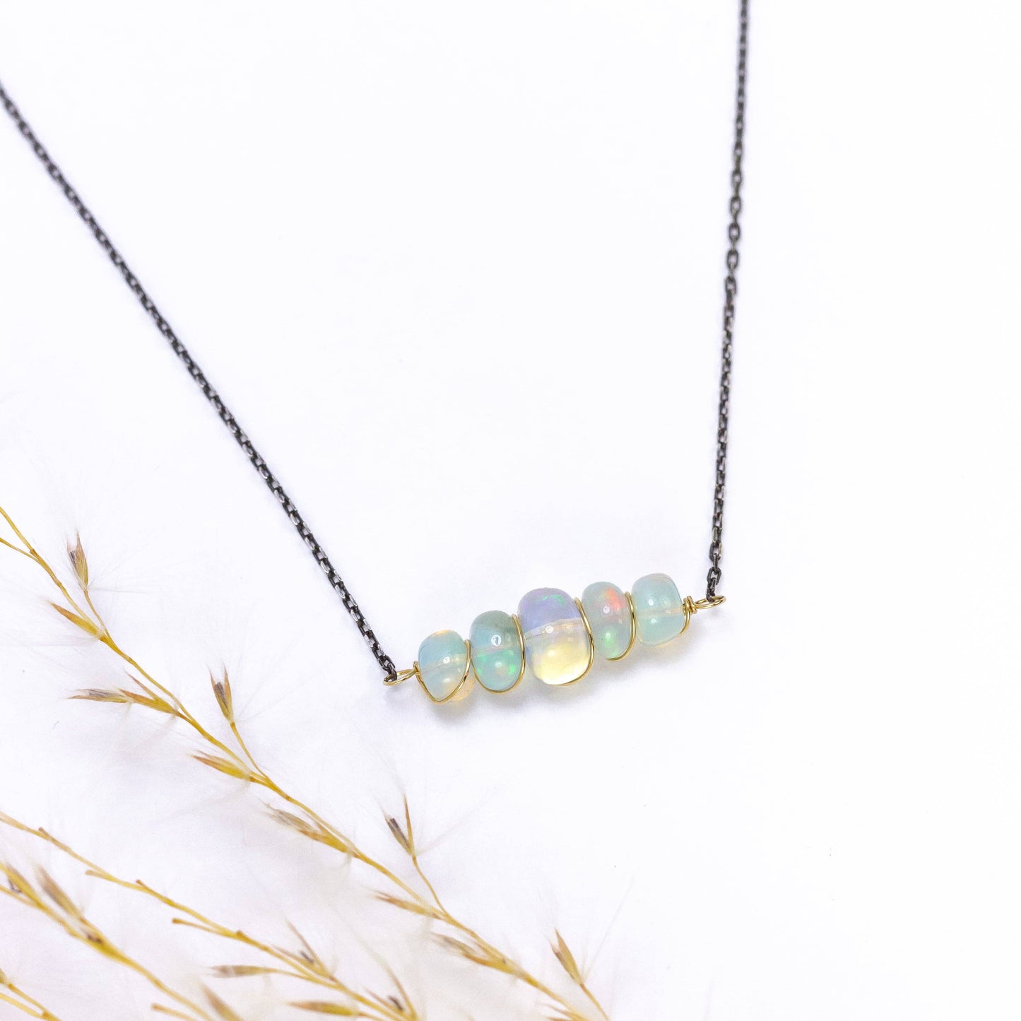 Laura J Designs - Opal Twist Necklace